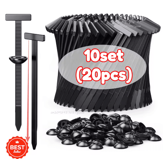 Self-Locking Universal Nylon Cable Ties with Buckle & Pin