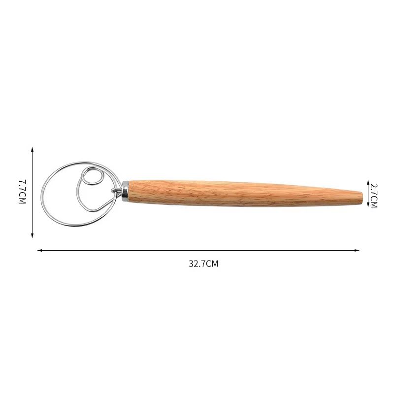 LMETJMA Premium Stainless Steel Bread Lame with Wooden Handle and Replacement Blades
