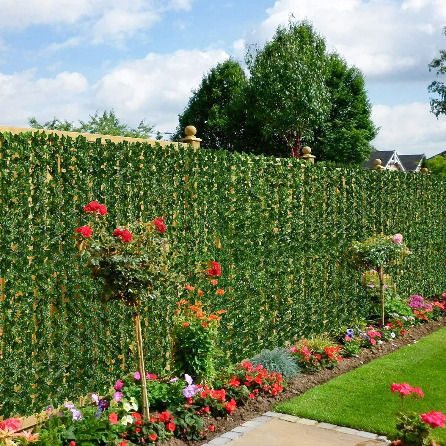 Artificial Ivy Privacy Fence Panel