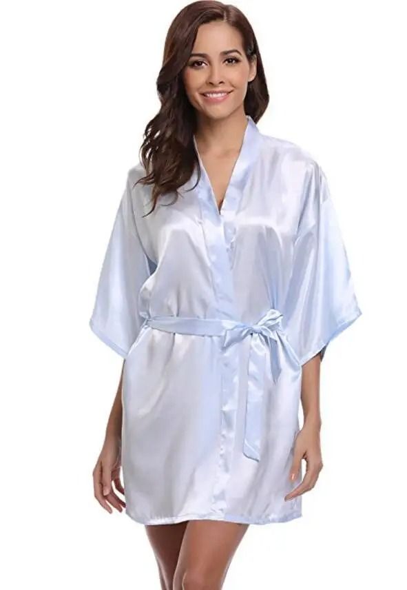 Women's Silk Kimono Bridesmaid Robe