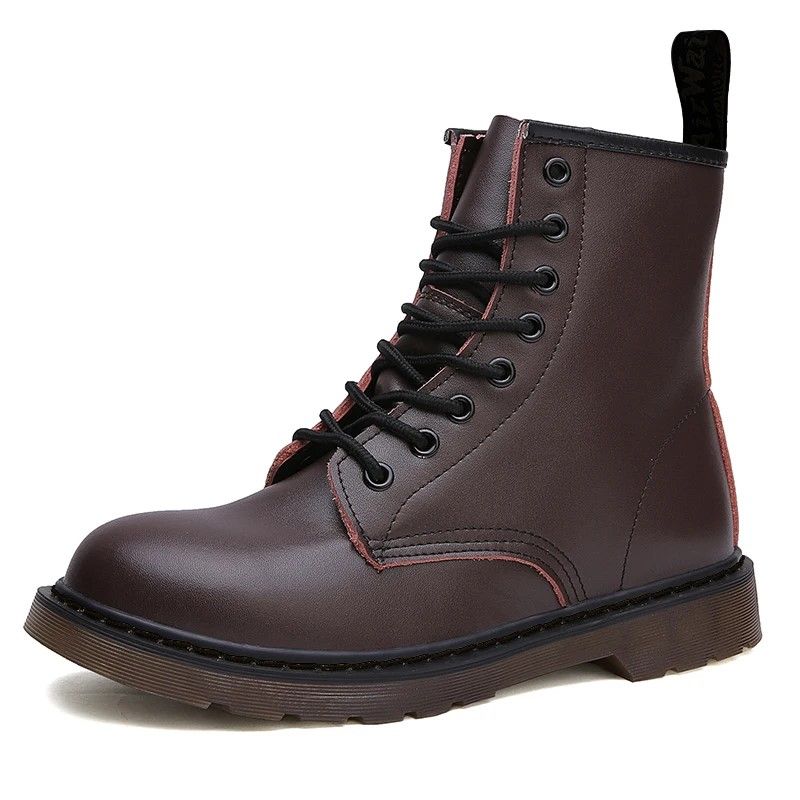Urban Edge Genuine Leather Ankle Motorcycle Chelsea Boots, Premium Platform Cowboy Style