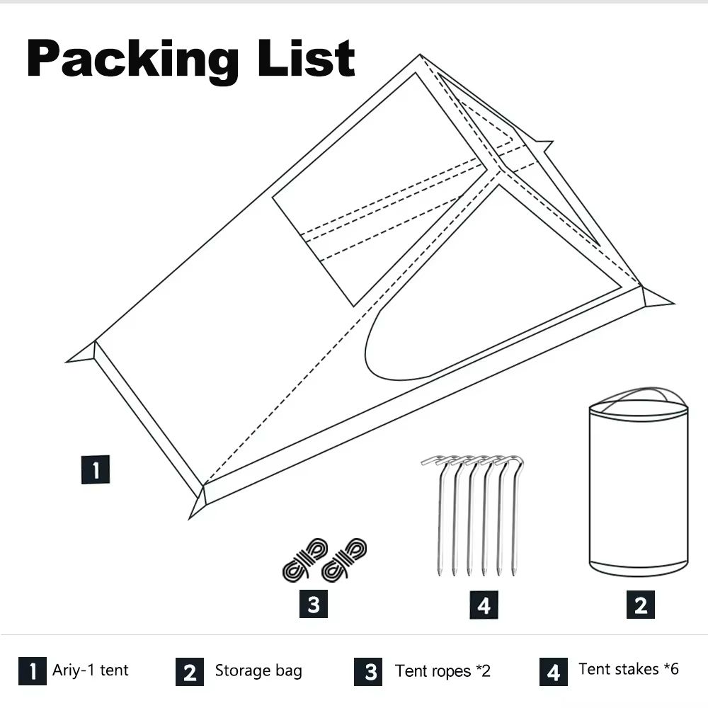 AiryMesh Ultralight Solo Tent – Fast Setup, Mosquito-Proof, and Backpack-Ready Shelter