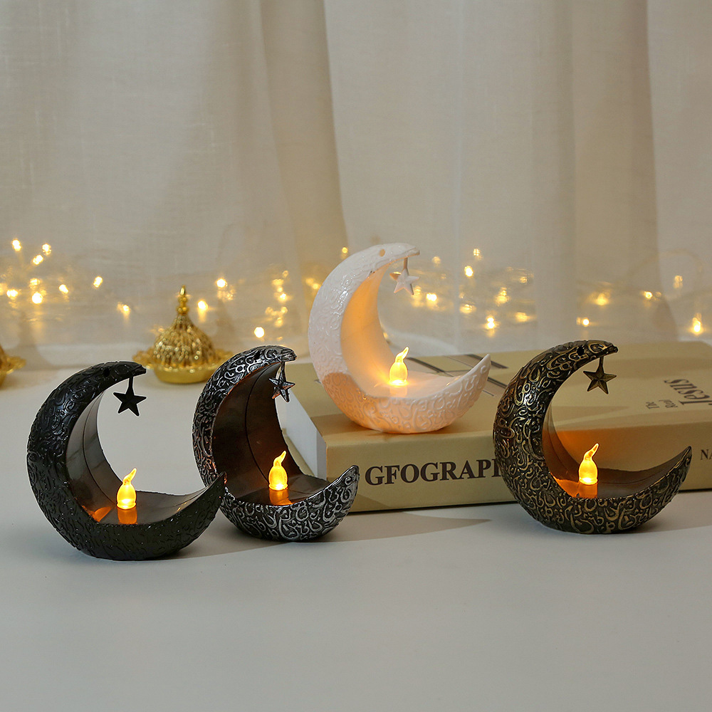 Candlestick Lamp for Ramadan Kareem, Islamic Muslim Home Decor