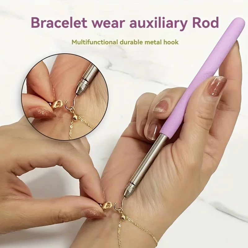 EasyGrip Bracelet Helper Tool – One-Hand Jewelry Clasp Fastening Aid