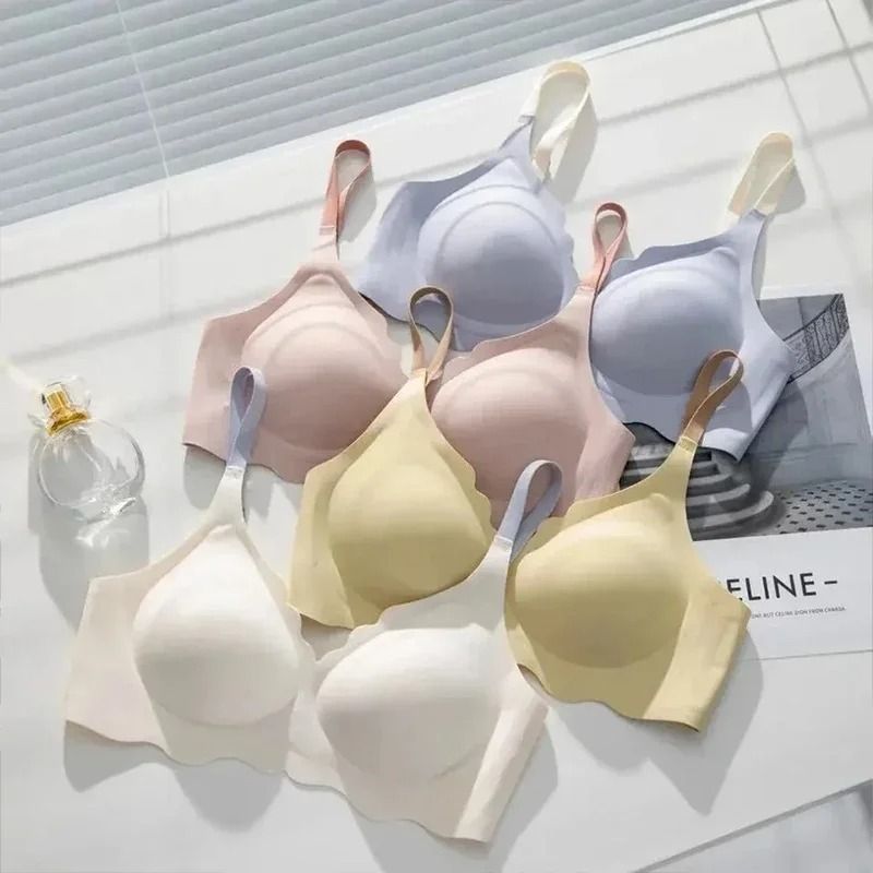 PureComfort Seamless Wireless Beauty Back Bra Adjustable Support