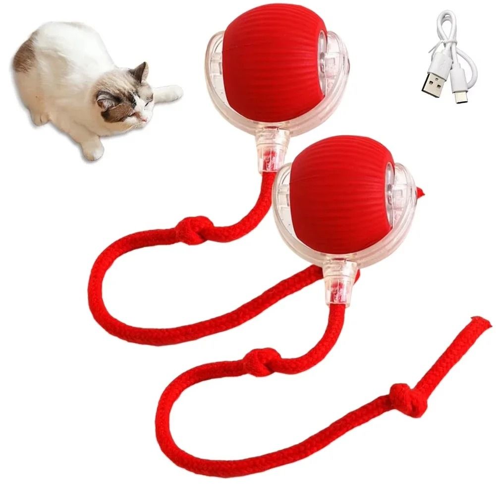 Automatic Rolling Ball Pet Toy Charging Smart Cat Dog Chase Toy