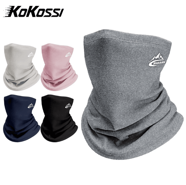 KoKossi Winter Sports Bandana Snowboard Scarf Velvet Thermal Neck Warmer Outdoor Hiking Cycling Riding Scarves For Men
