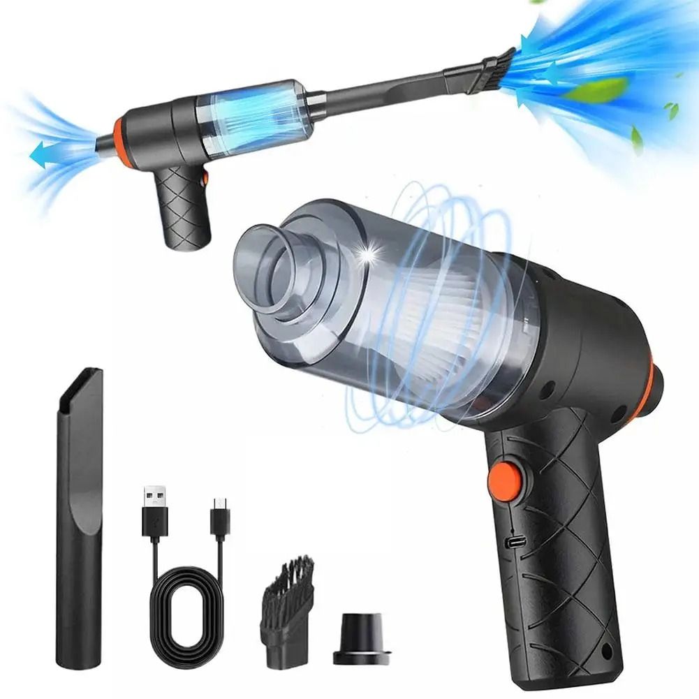 Portable Handheld Car Vacuum Cleaner Cordless Mini Car Vacuum with Blowing Function