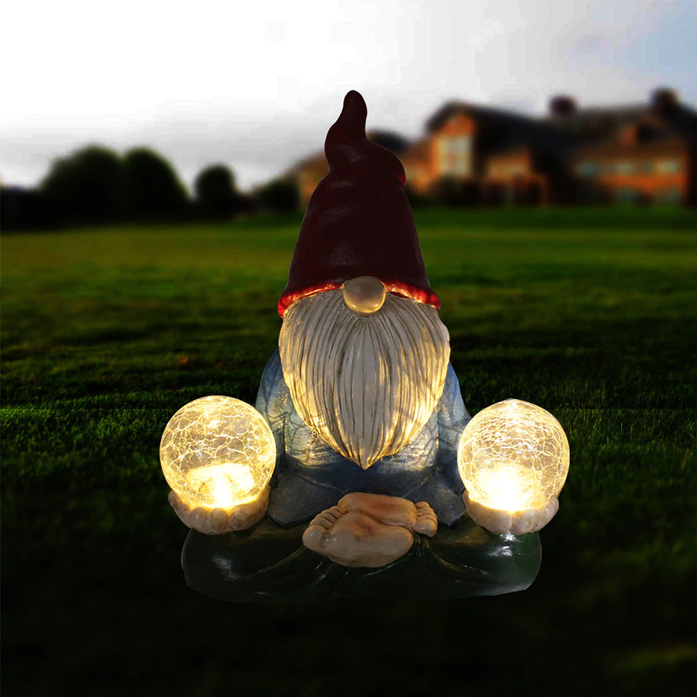 Power-Efficient Adorably Cute Garden Gnome Statues for Magical Yard Decor