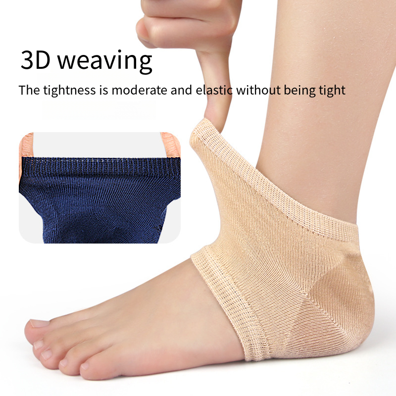 Socks Feet Pads for Heels, Heel Gel Protective Insoles, Shock-absorbing Cushion for Foot Care
