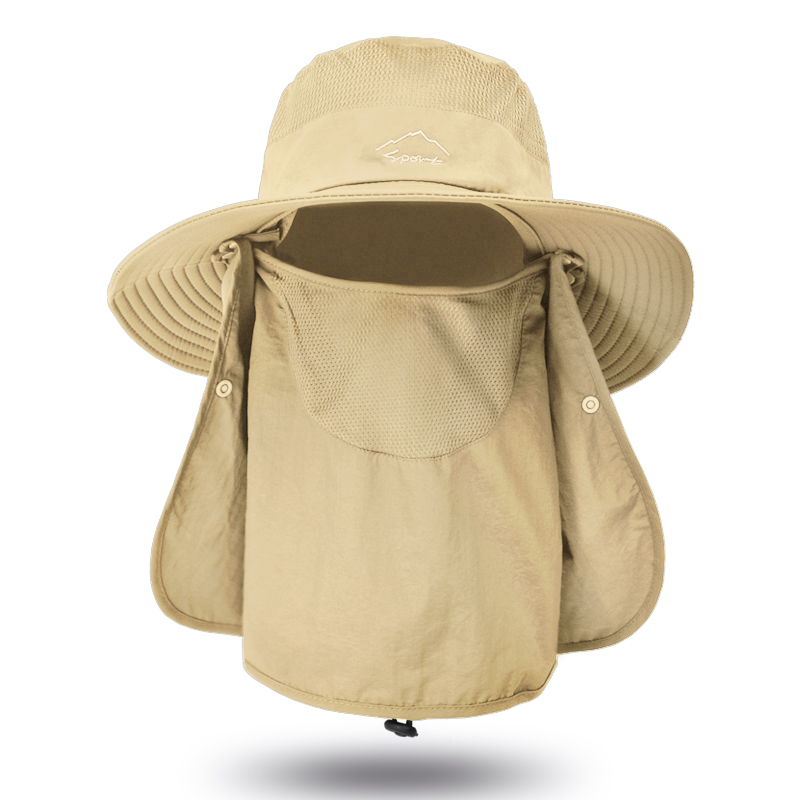 Quick Dry Fishing Hat with Face Cover Breathable Sun Protection Hat