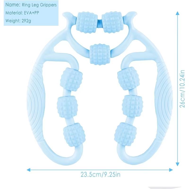 Premium Deep-Tissue Leg & Body Massage Roller with Handle – Cellulite & Lymphatic Support