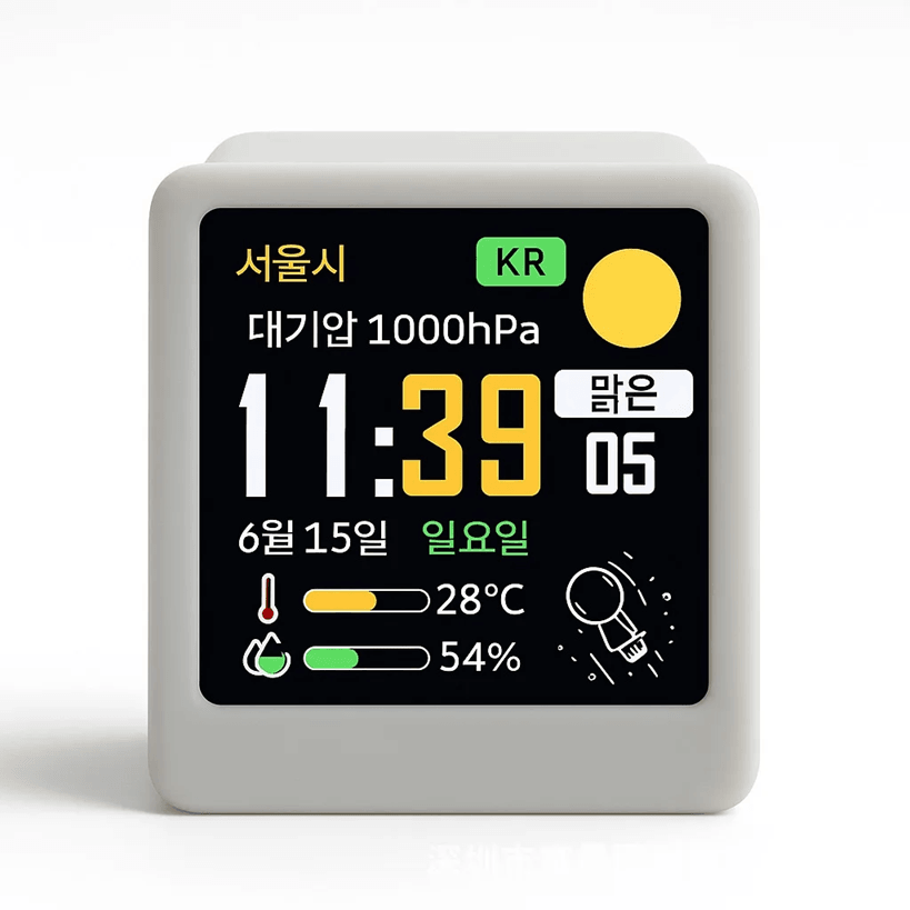 WiFi Weather Clock with Animated Display and Multi Functional Weather Station