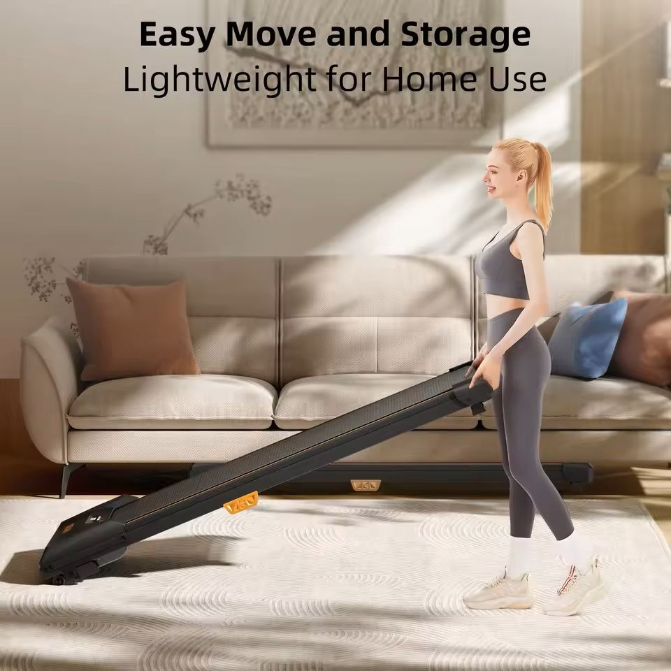 Under Desk Incline Treadmill Compact Walking Pad 330 lbs Capacity