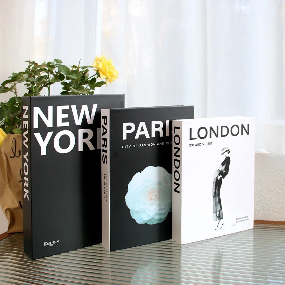 Decorative Fake Book Set Coffee Table Aesthetic Bookshelf Decor