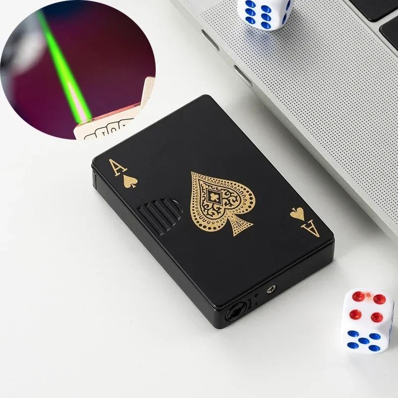 Ace of Spades Playing Card Butane Windproof Metal Lighter