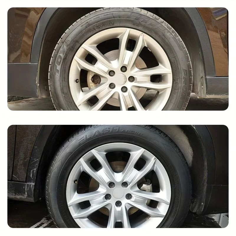 Black Tire Restorer & Tire Shine Wax for Cars, Bikes and Motorcycles