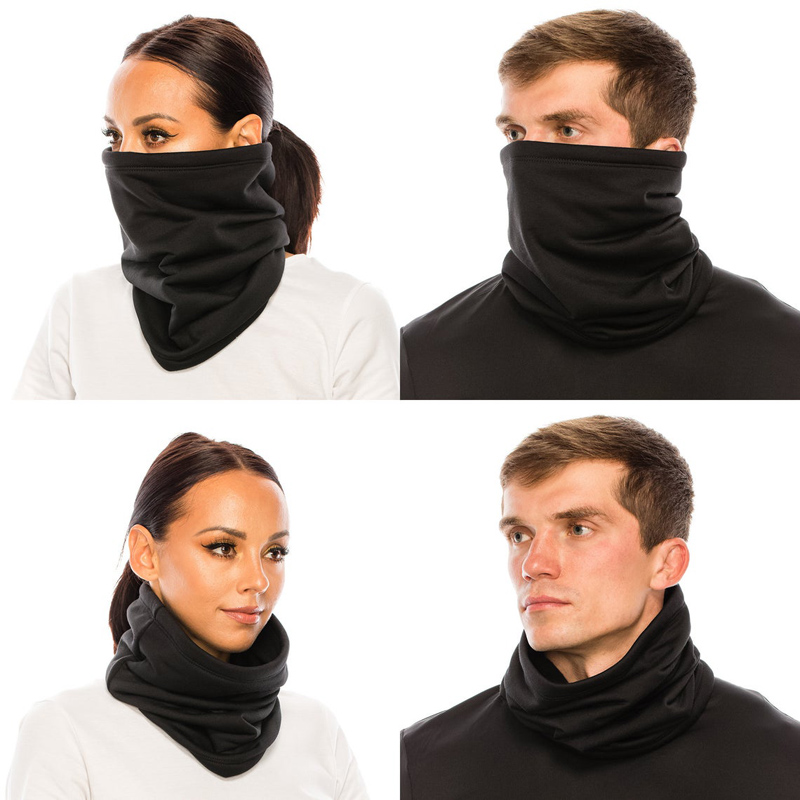 Polar Fleece Neck Tube Scarf, Winter Ear Warmer for Fishing, Skating, Running & Cycling