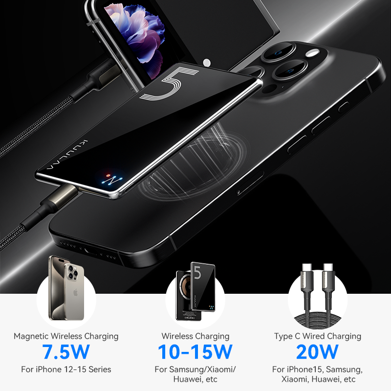 Magnetic Wireless Power Bank Fast Charger