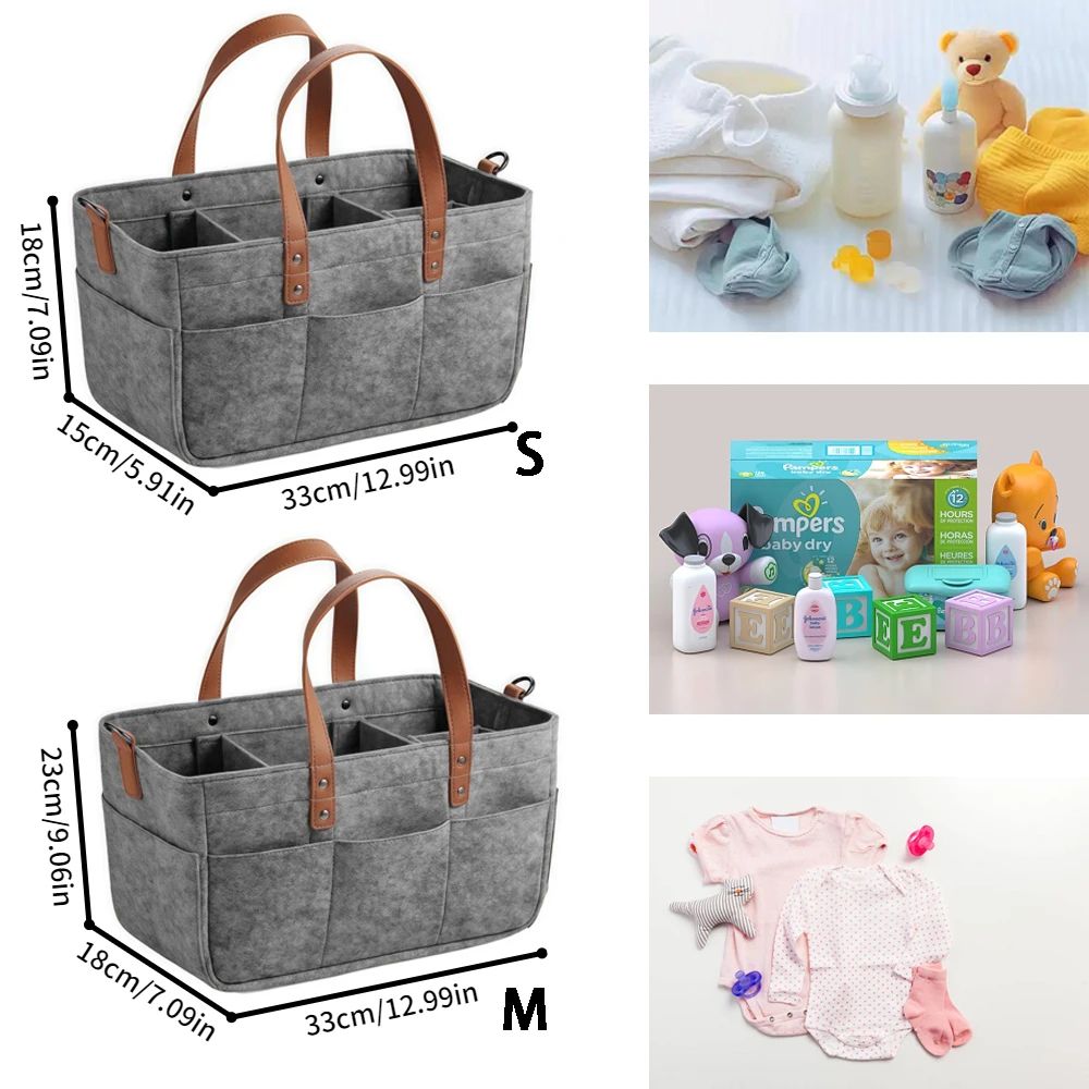 Large Capacity Felt Diaper Tote Bag
