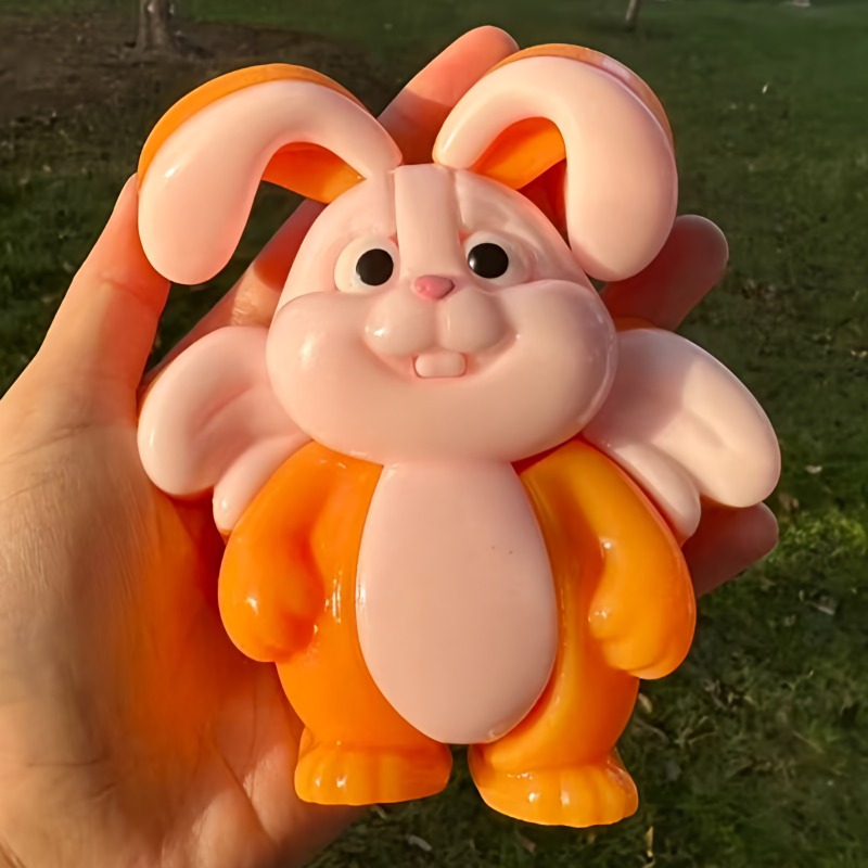 Squishy Bunny Fidget Toy Stress Relief Rabbit Squeeze Toy for Girls