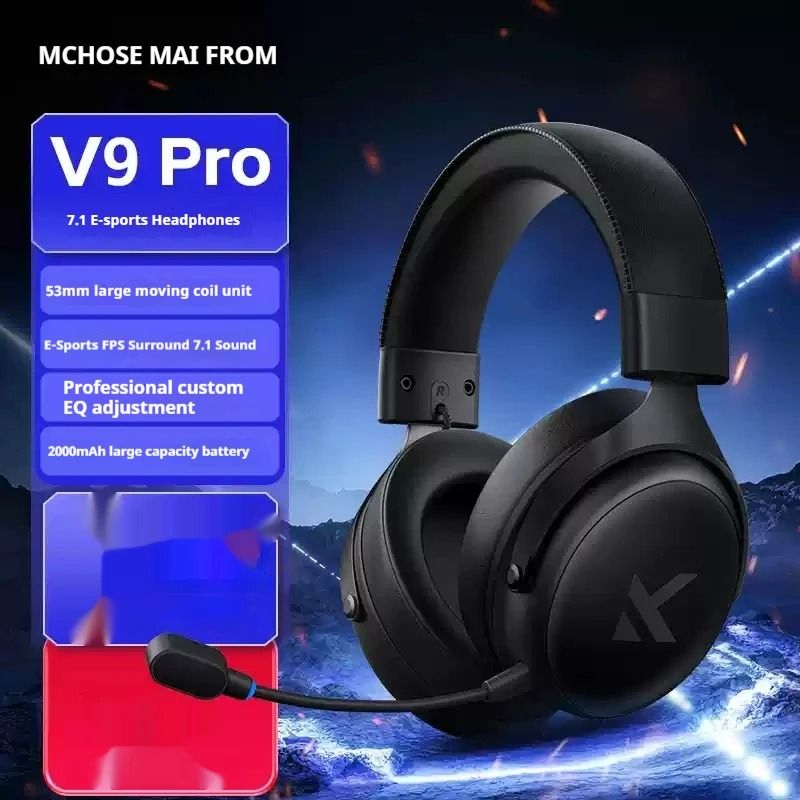 Smart Tri Mode Gaming Headphone Hi Res Music Active Noise Reduction Headset