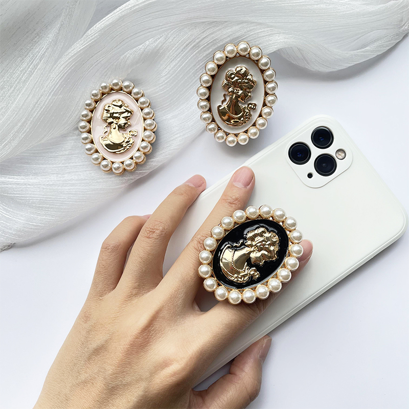 Pearl Gloss Phone Ring Holder Foldable Phone Stand Grip