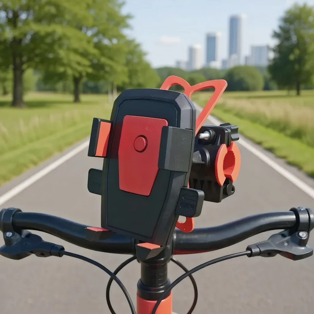 Mobile Phone Holder for Bikes and Motorcycles Universal Phone Mount for Mountain & Electric Bikes