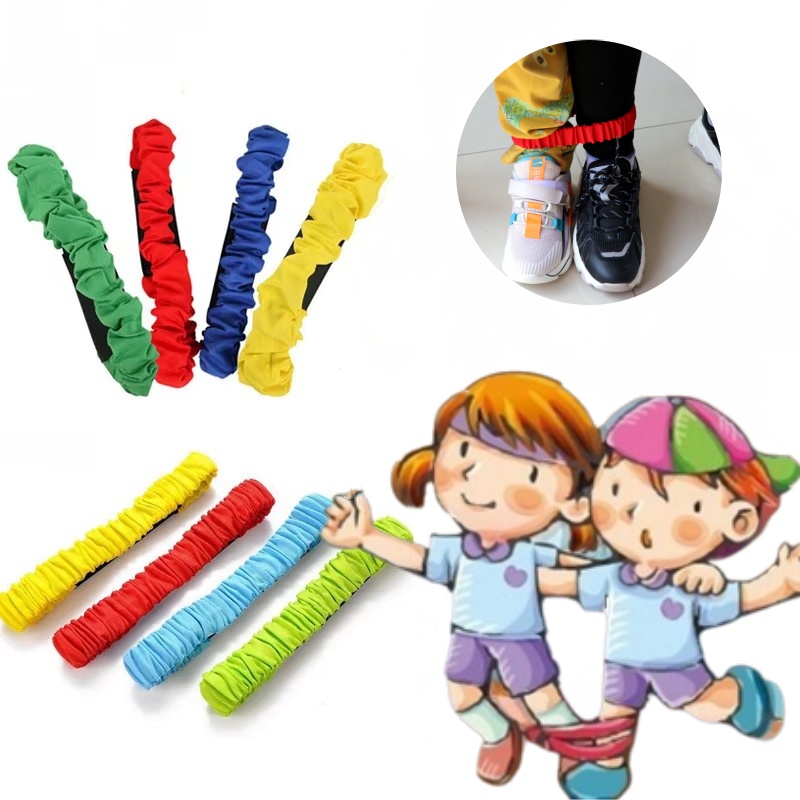 Kids Three Legged Race Band Set Outdoor Family Team Game Toy