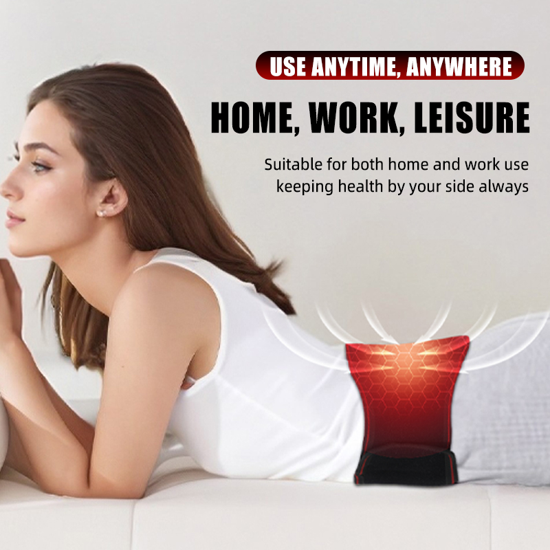 Lumbar Heating Pad, Electric Heated Waist Support Brace Pain Relief, Magnetic Therapy