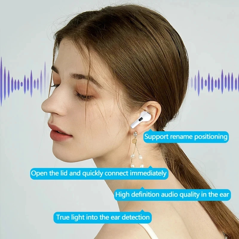 Wireless Bluetooth Headset with Charging Case Noise Cancelling Earbuds for Calls and Music