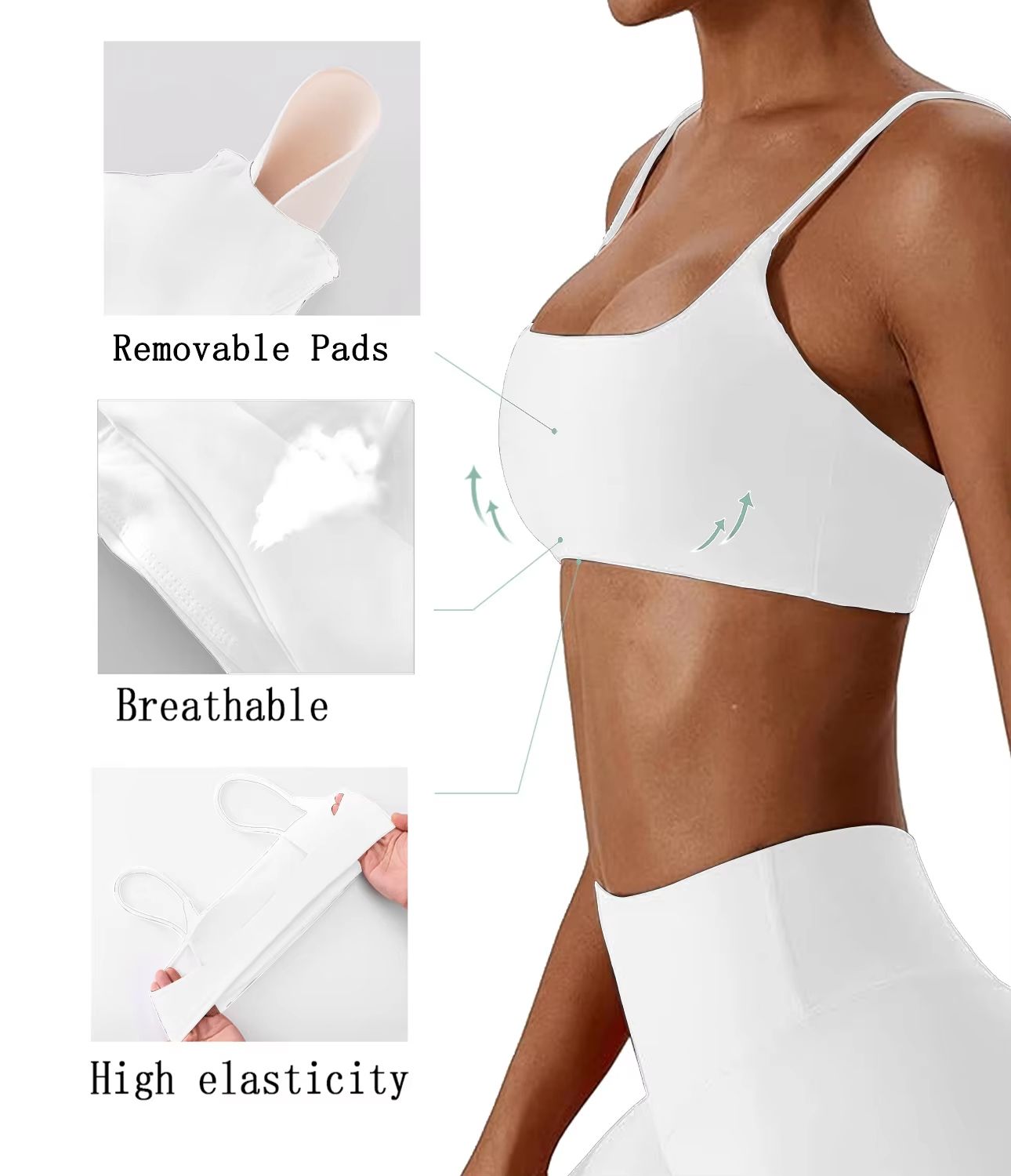 Women's Cross Back Sports Bra | Super Soft Yoga Fitness Bra for Running & Workouts
