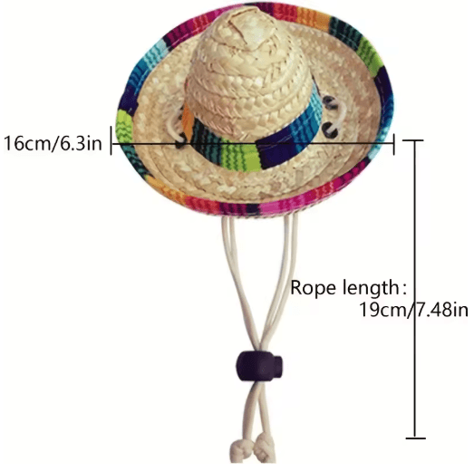 Pet Summer Sun Hat – Adjustable Breathable Cat & Dog Fashion Hat