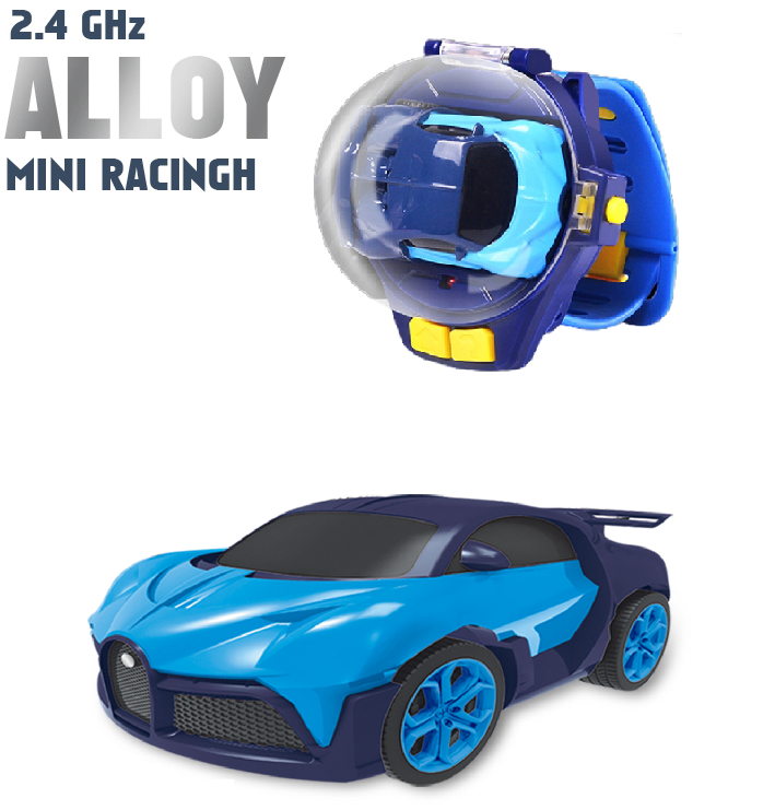 Mini Watch Car Parent Child Interaction, Remote Control Car Electric Alloy, Children's Watch Racing Toy Gift