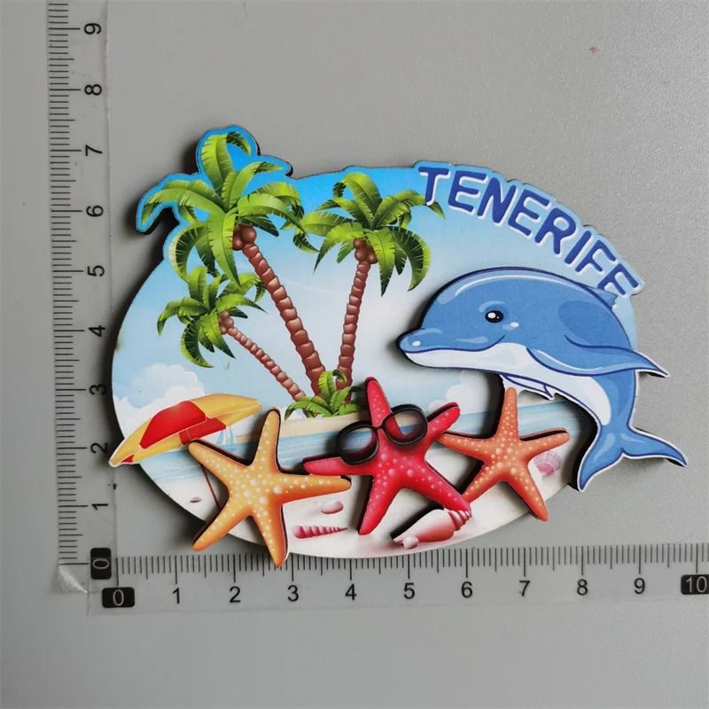 Traveler Narrative Sculpture – High-Definition Tenerife Architectural Magnet