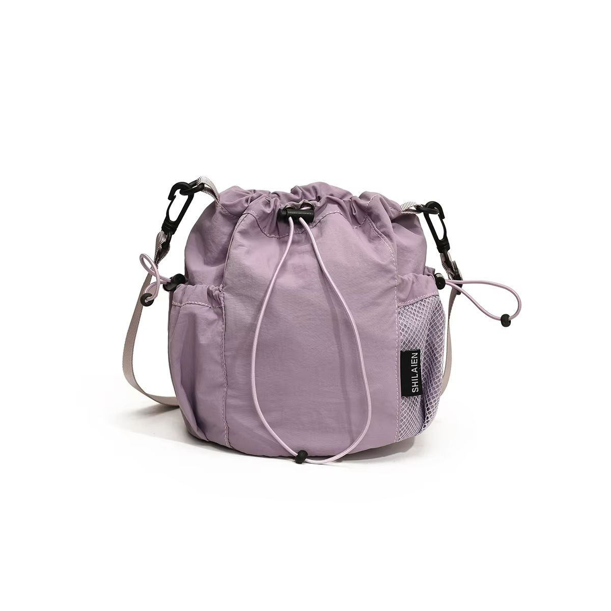K-Style Niche Lightweight Nylon Drawstring Crossbody Bag