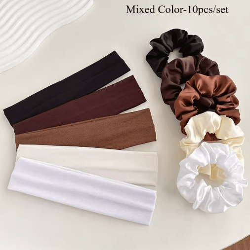 High-Stretch Sports Headband – Sweat-Absorbent Elastic Hairband for Women