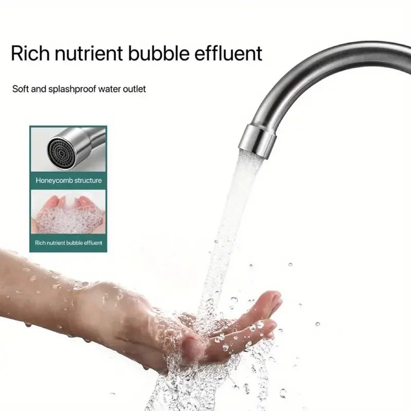 Stainless Steel Kitchen Basin Mixer – High-Pressure Splash-Proof Hot & Cold Faucet