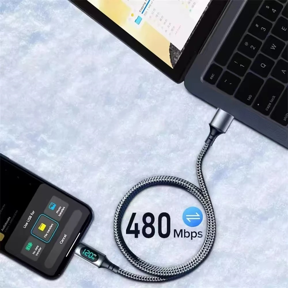 USB C to USB C Cable PD Fast Charging Quick Charge Data Transfer Cord High Speed Charger Cable