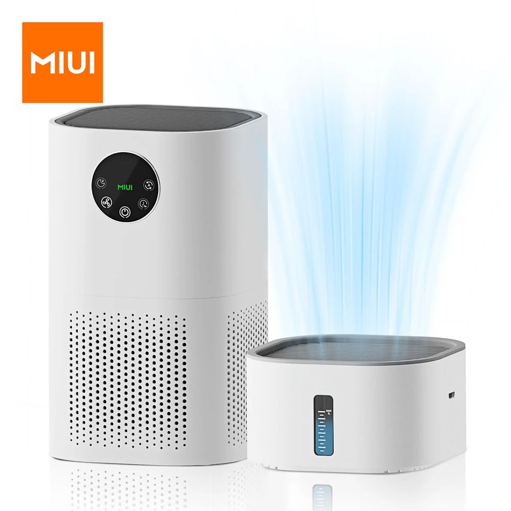 2-in-1 Air Purifier with Humidifier Combo for Home Allergies and Pets Hair, Mode for Smokers in Bedroom