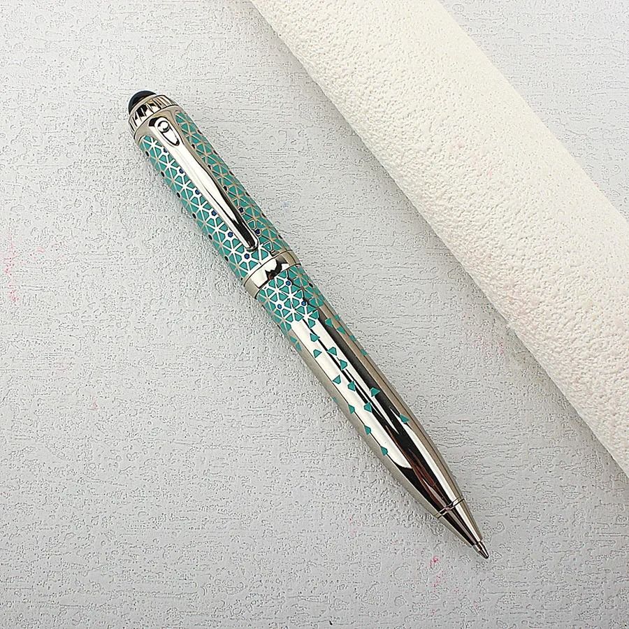 ExecutivePro Luxury Rollerball Pen Metal Business Writing Pen Blue Ink Office Gift Pen