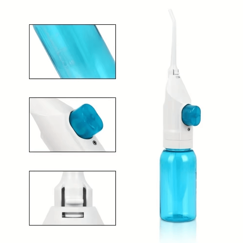 Portable Manual Oral Irrigator – High Pressure Water Flosser for Deep Teeth Cleaning