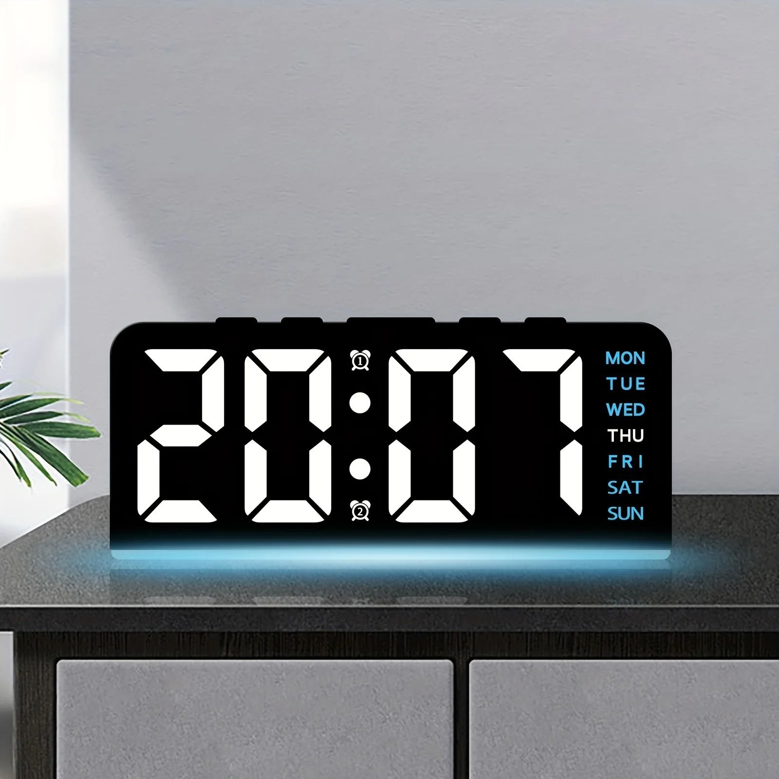 Digital LED Smart Alarm Clock with Dual Alarms & Snooze