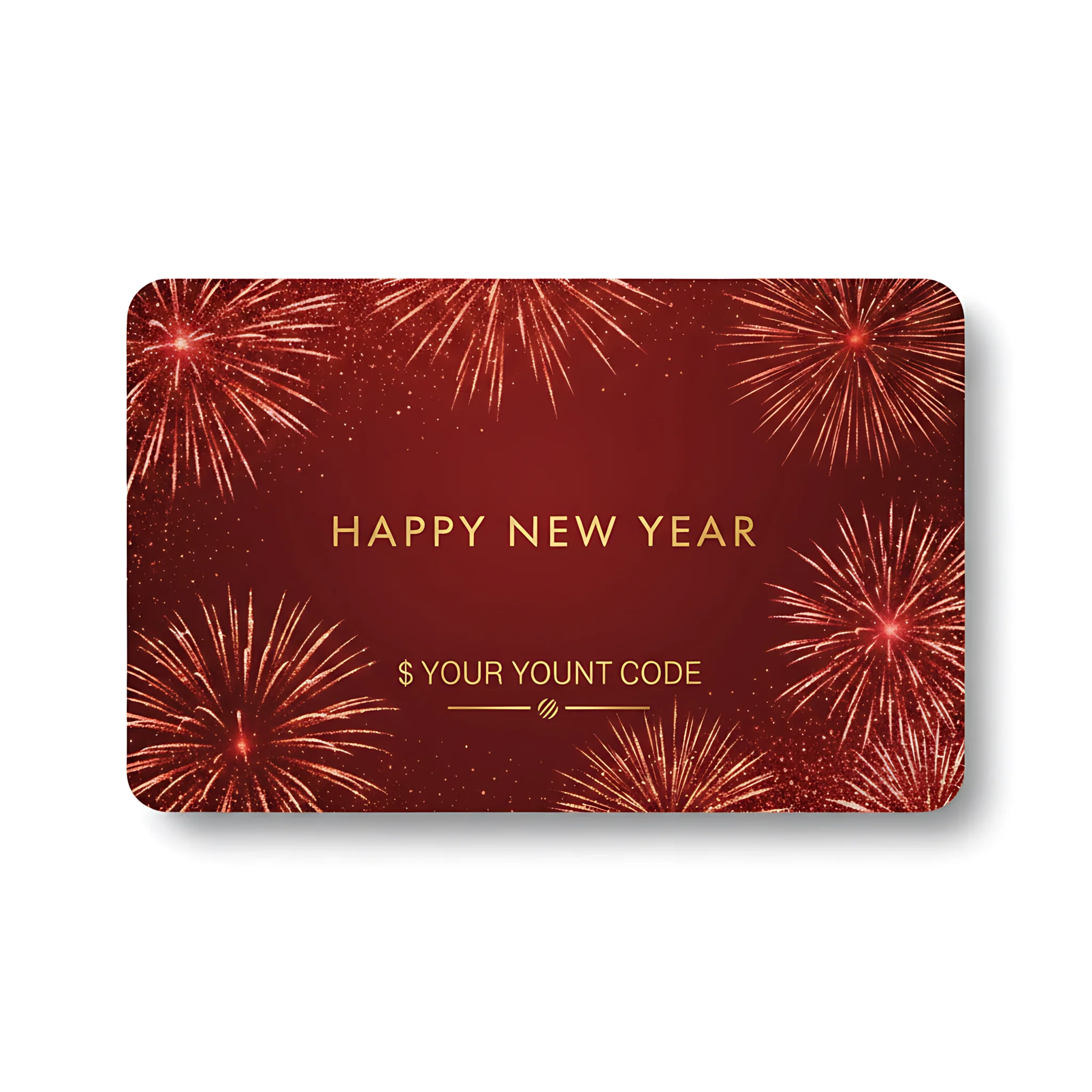 New Year Gift Card Celebration Voucher