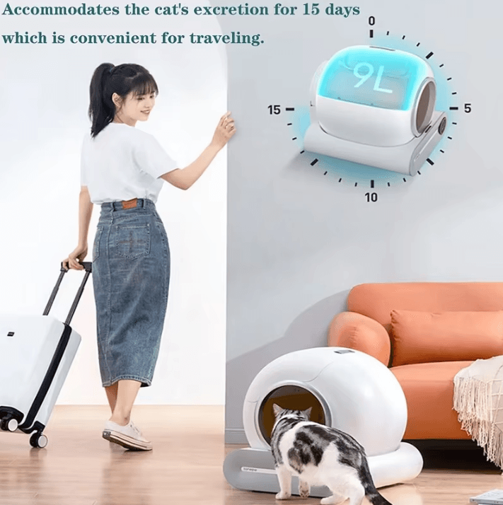 Tonepie 65L Automatic Cat Litter Box – Smart Self-Cleaning and Fully Enclosed Pet Toilet