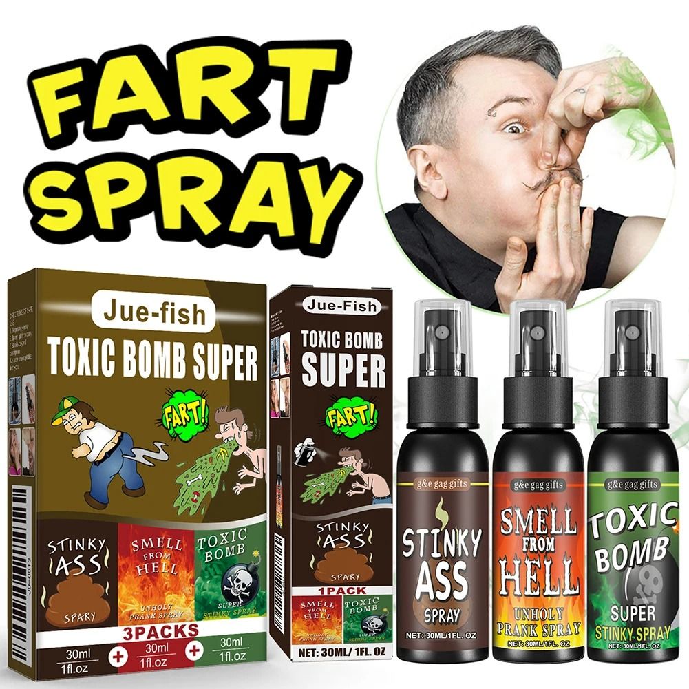 30ml Fart Spray Prank Toy – Smelly Stink Bomb Gag Gift for Parties, Jokes, and Fun Pranks