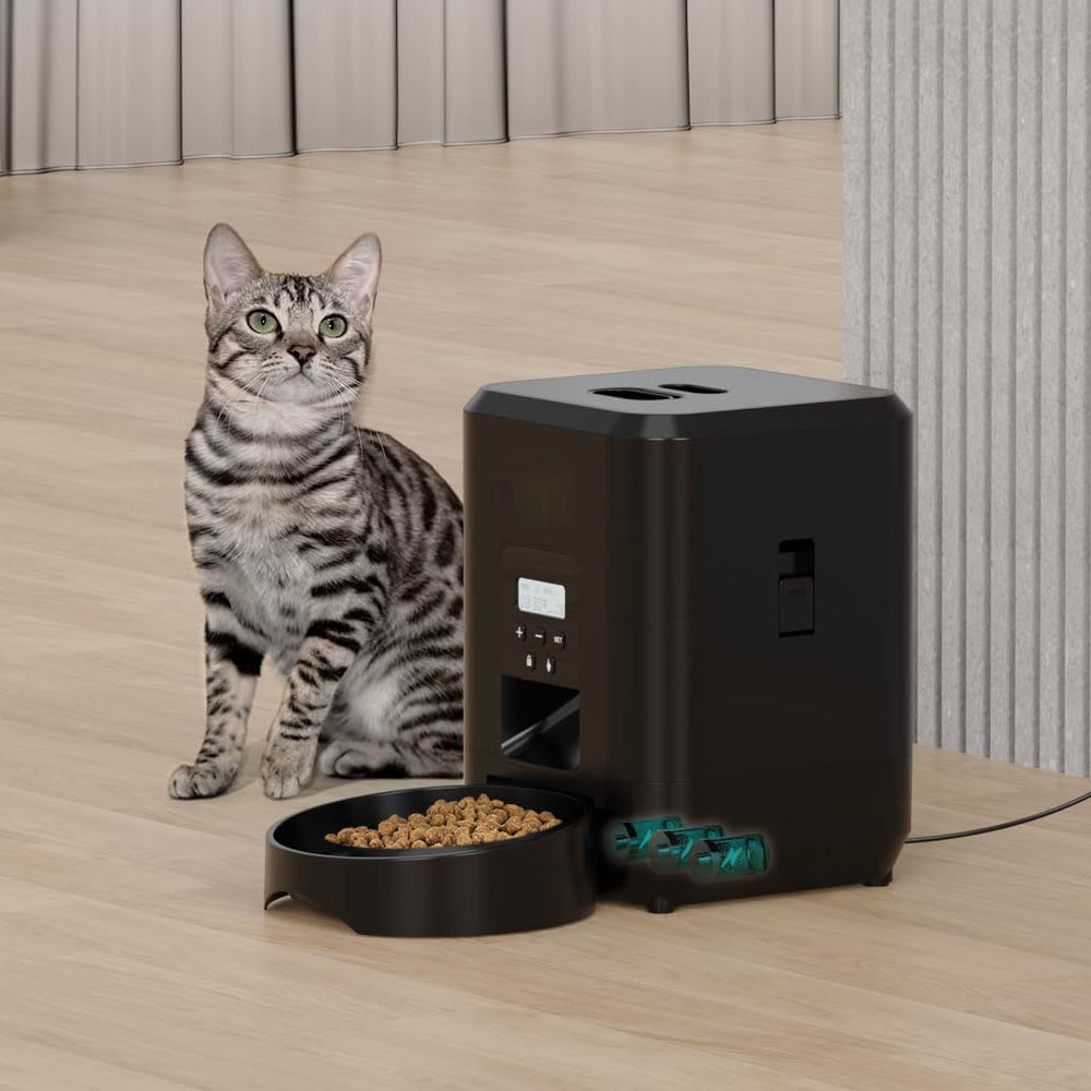 Smart Pet Feeder Automatic Cat Feeder & Dog Feeder, Timed Quantitative Food Dispenser with Slow Feed Bowl