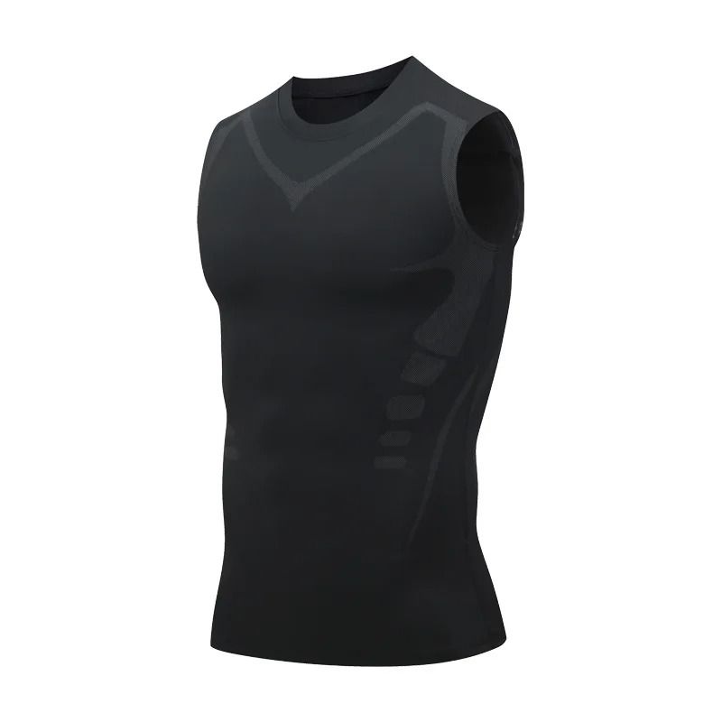Mens Shapewear Compression Vest Body Shaper Sleeveless Tank