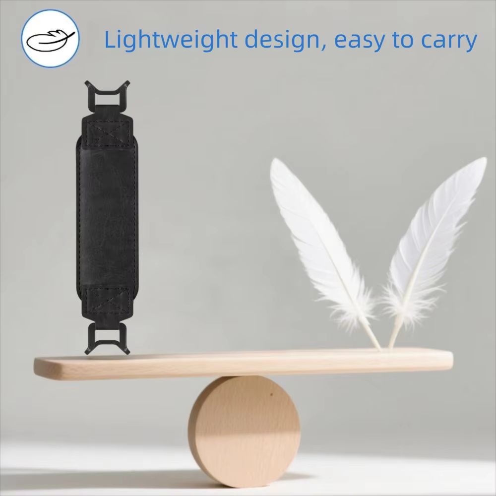 Universal Leather Tablet Hand Strap With Anti-Slip Finger Grip Holder
