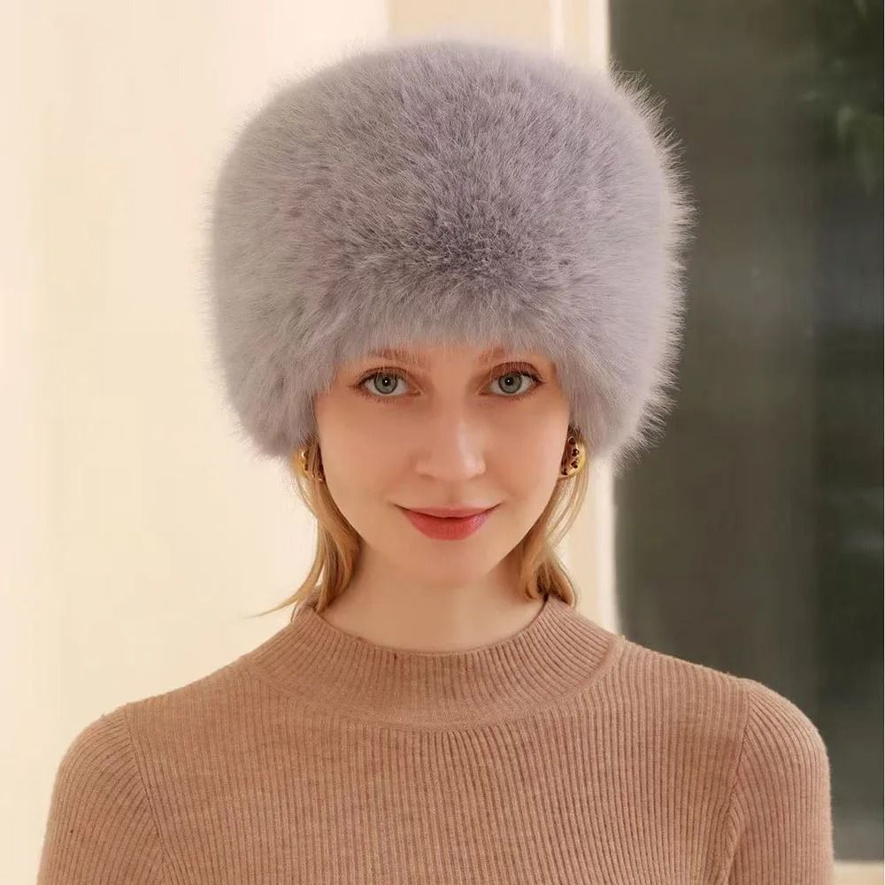 Luxury Faux Mink Thermal Fishermans Hat